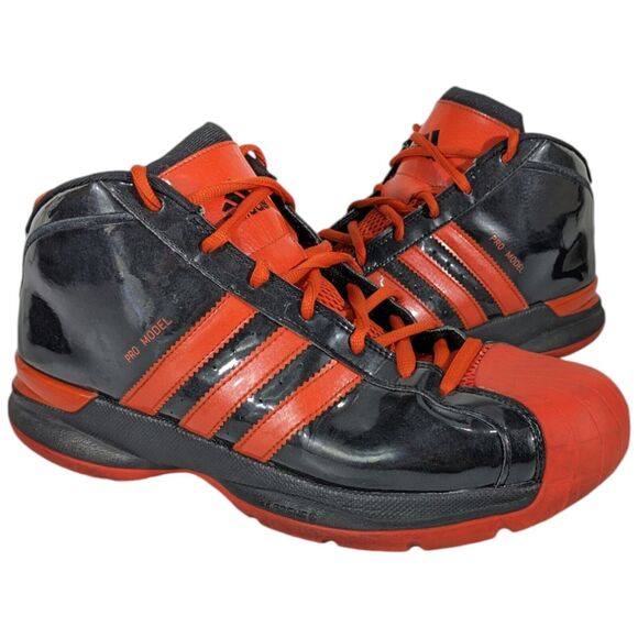 Adidas PRO MODEL Shoes Black Orange Mens Size 11.5 G06288 - Picture 1 of 15